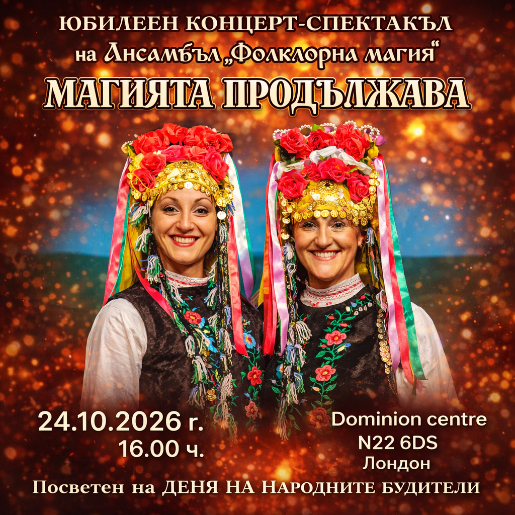 Юбилеен концерт-спектакъл на ансамбъл „Фолклорна магия“ – „Магията продължава“